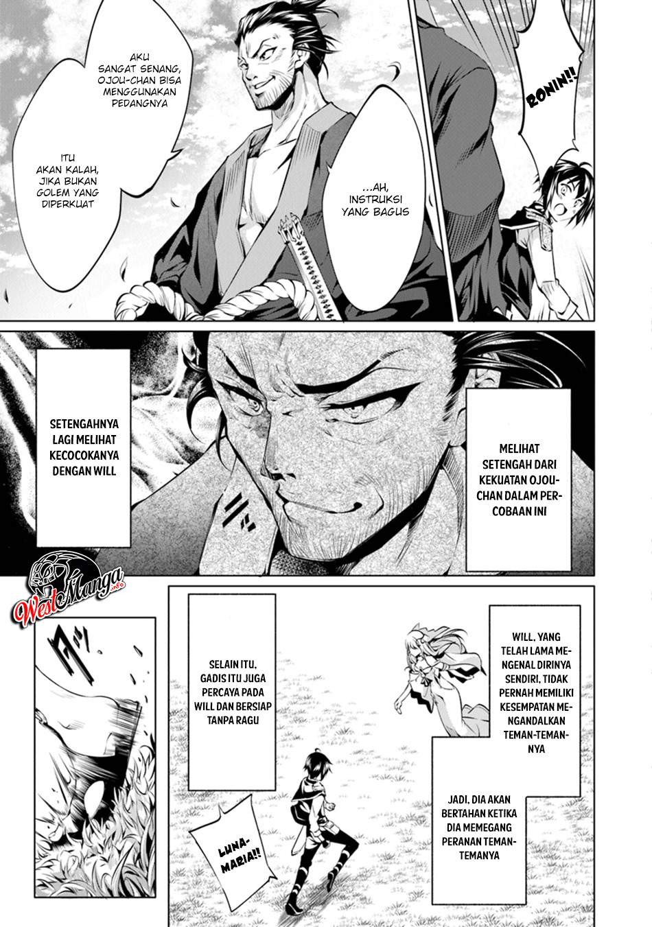 Kamigami ni Sodaterare Shimo no, Saikyou to Naru Chapter 05.2 Bahasa Indonesia